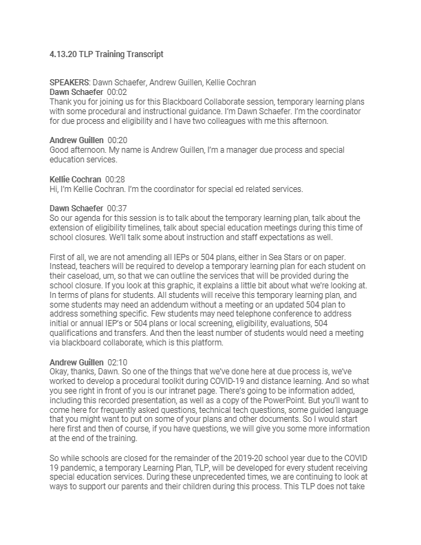 Special Education Action