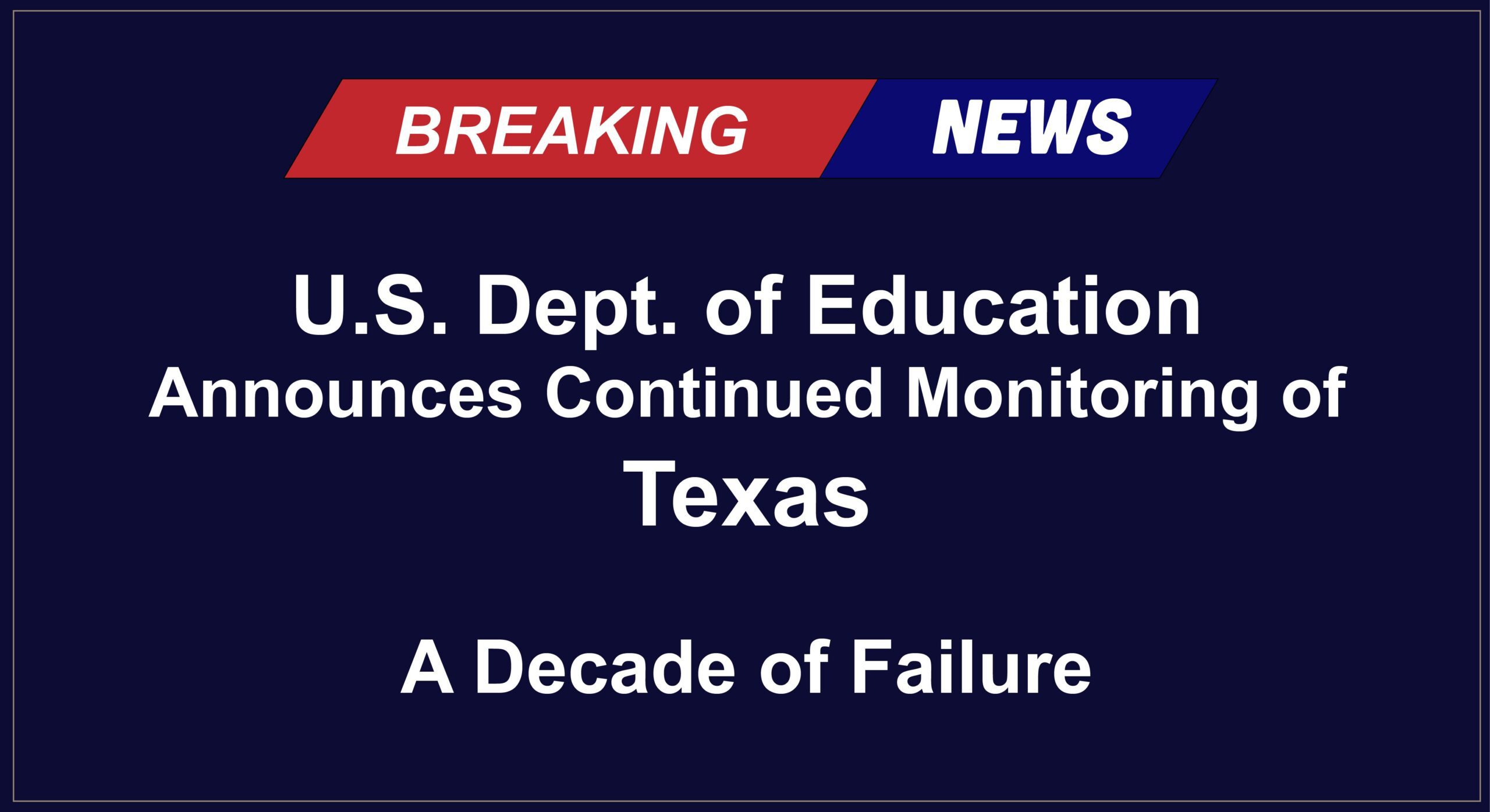 Seven Years and Millions of Children Later, U.S. Dept. of Education